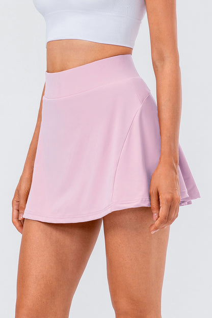 High Waist Pleated Skirt