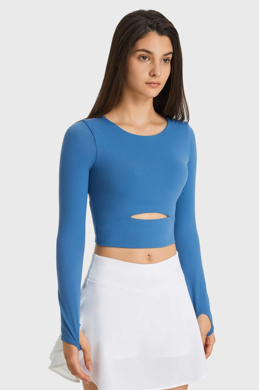 Sage Cutout Top