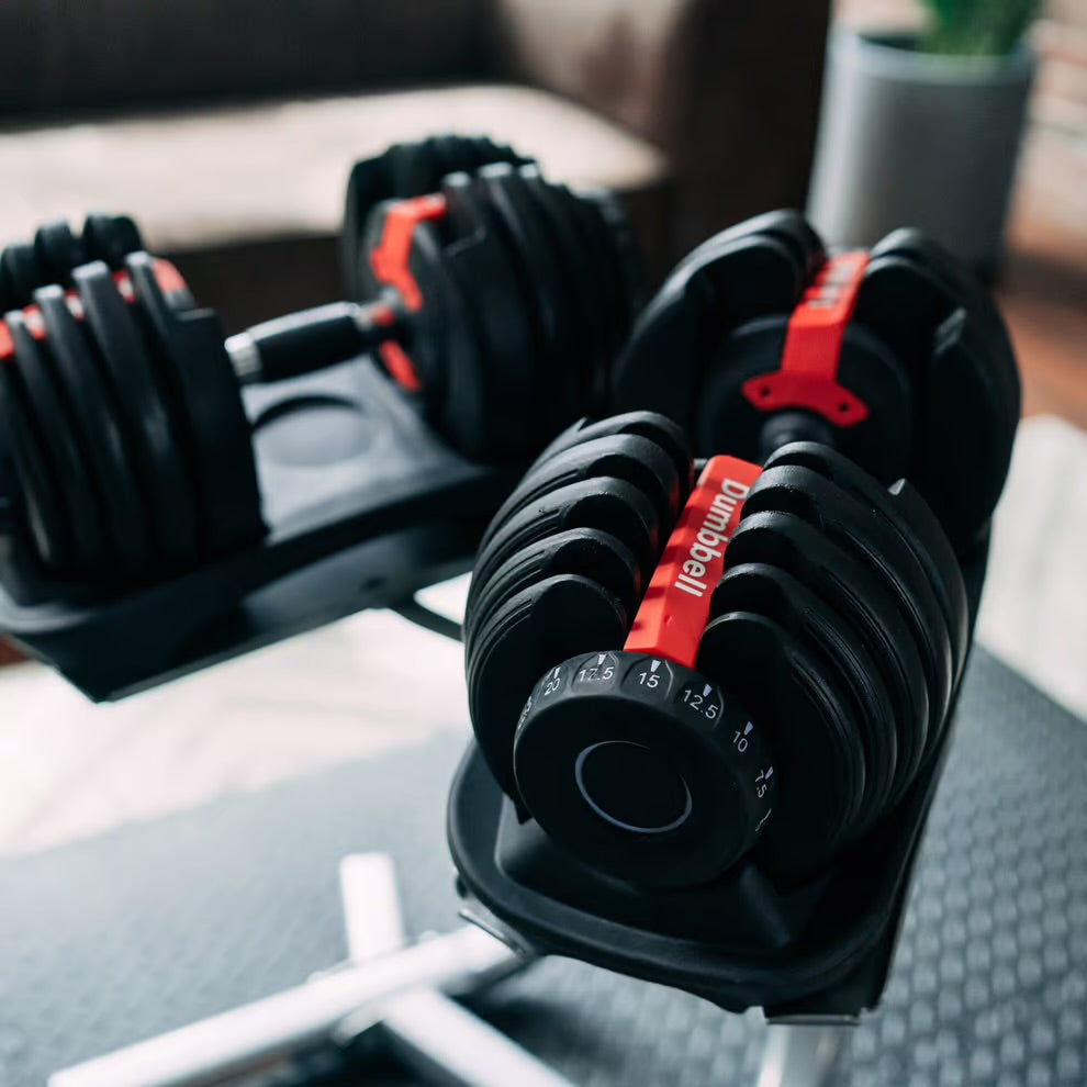 Set Of 2 Adjustable Dumbbells