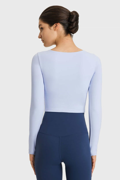Sage Cutout Top