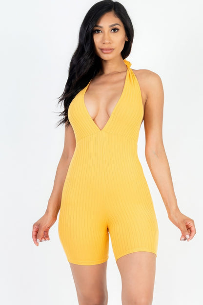 V Neck Romper