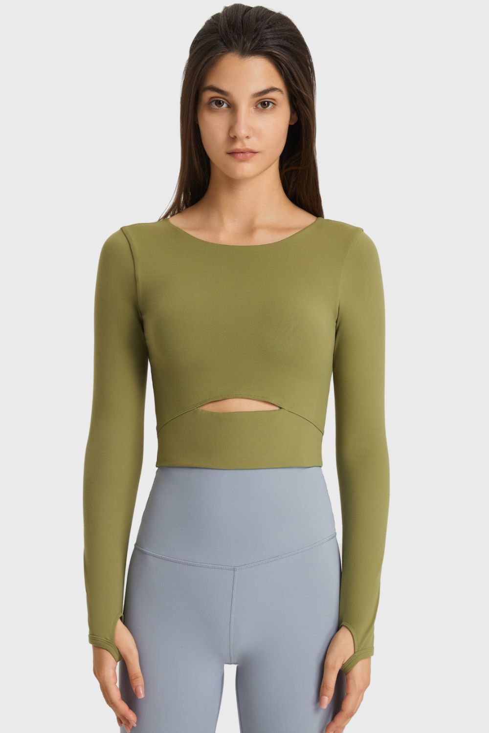 Sage Cutout Top